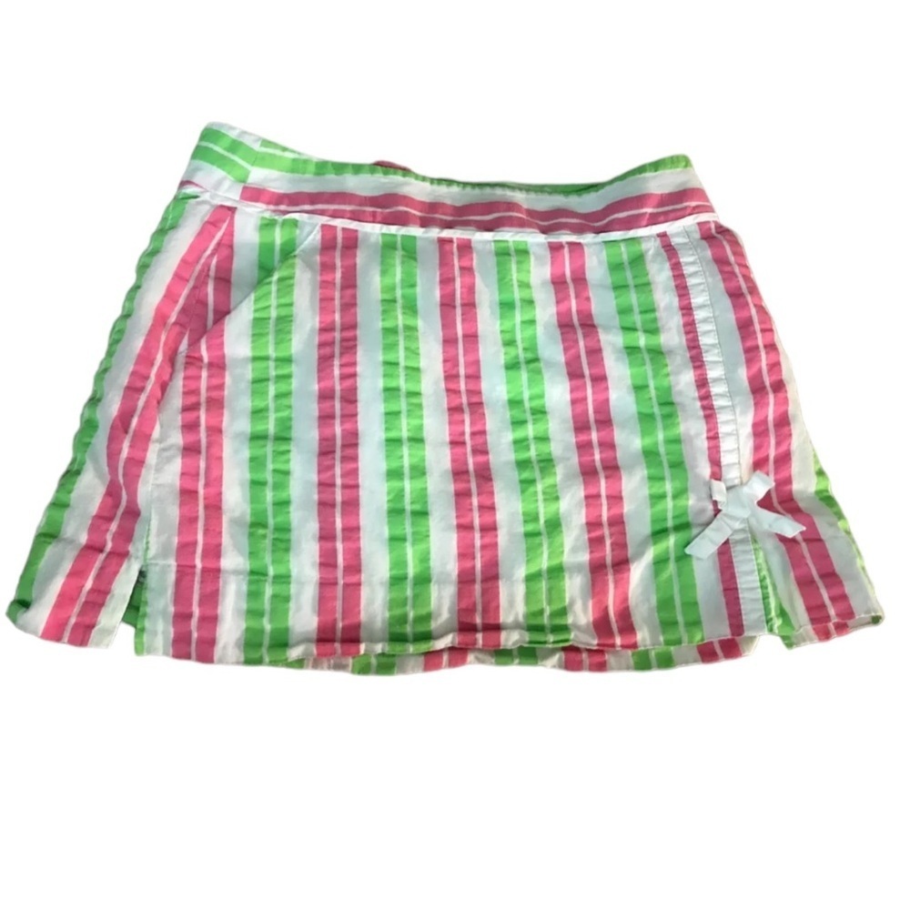 LILLY PULITZER Originals Vintage Skorts in Pink/Green/White Stripes Size 4 - Picture 3 of 8
